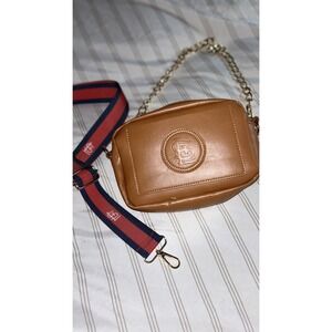 St Louis Cardinals SGA Tan Purse Mystery Strap & Gold Chain New Baseball Clutch